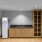 kitchen bar near shelving