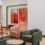 two colorful chairs