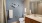 bathroom with blue wall