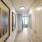 hallway with wall art
