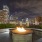 firepit outdoors near city