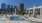 pool with city behind