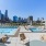 pool area near city